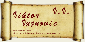 Viktor Vujnović vizit kartica